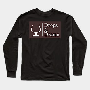 Drops & Drams (Brown Logo) Long Sleeve T-Shirt